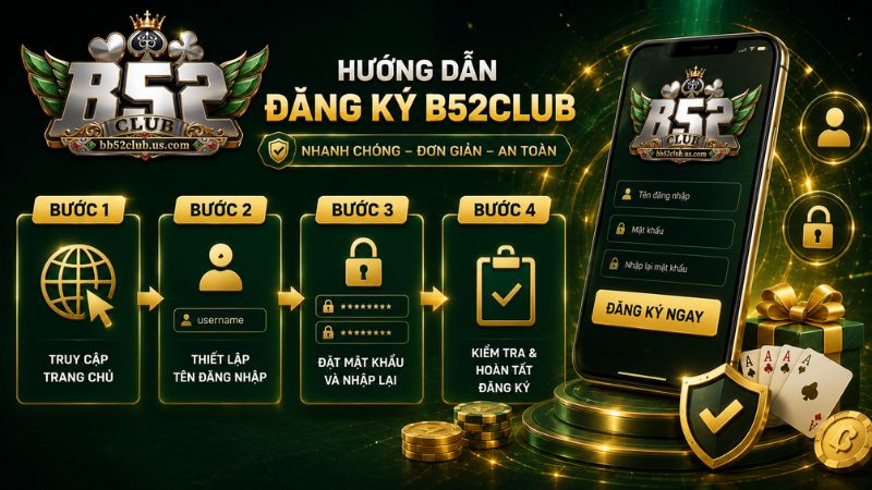 Hướng dẫn đăng ký B52Club nhanh chóng cho tân thủ
